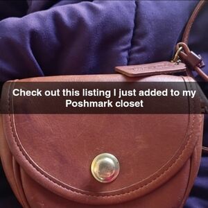 Coach Brown Leather Mini Bag